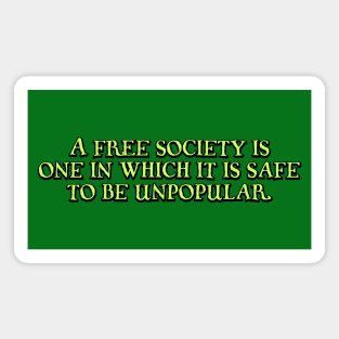 A free society is Magnet